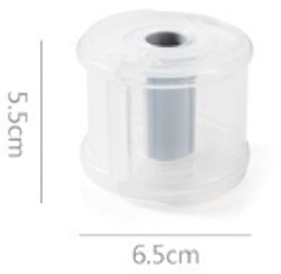 2-pack bärbar 6,5x5,5 cm mini tejphållare - vit
