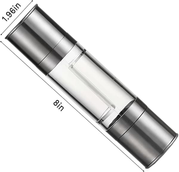 2-i-1 Pepparkvarn - Justerbar Grovhet - Silver