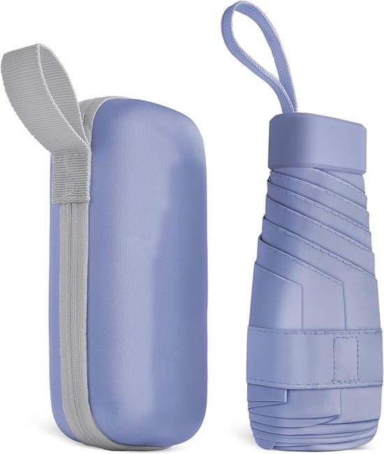 Mini paraply - sammenfoldelig rejseparaply, lomme paraply