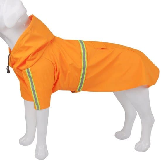 Reflekterande poncho-cape-stil regnrock för hundar