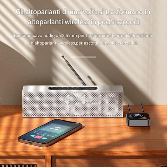 Bluetooth-lähetin - Bluetooth-vastaanotin - Adapteri - Musta