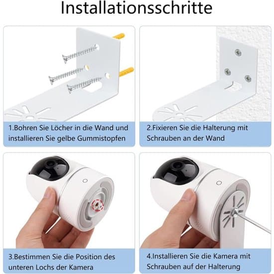 Vägg- och takmonteringsfäste för Eufy Security Indoor E220/Blink Mini Pan-Tilt (2 st)