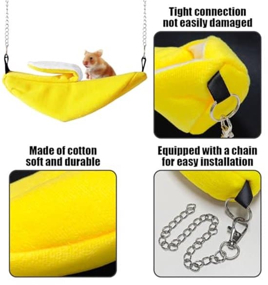 Hamsterbädd - Bananformad - 20 x 6,5 cm - 2-pack