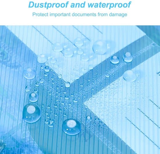 Transparenta dokumentmappar - A4-storlek - set om 5 - robust design