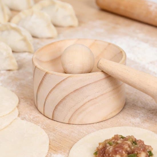 Manuel træ-dumplingpressemaskine, non-stick empanada- og raviolidejform