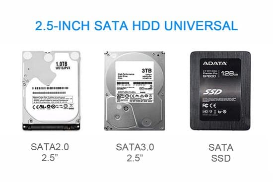 2,5-tommer harddisk kabinet, SATA SSD, USB 3.0 harddisk kabinet