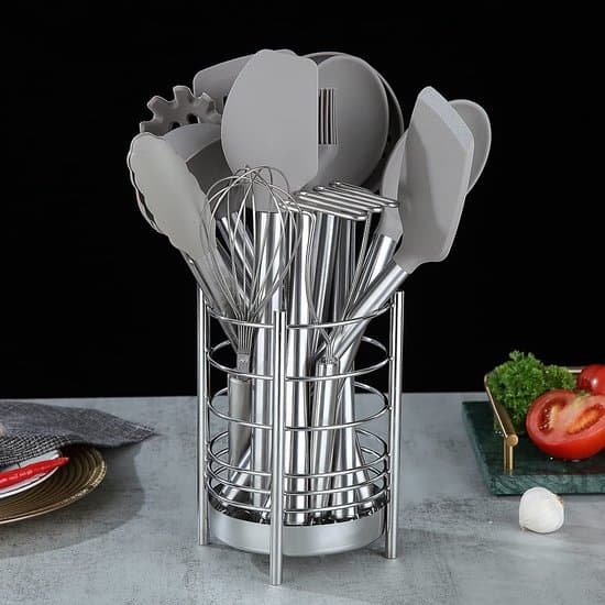 Redskapshållare i rostfritt stål - Köksaccessoar - 1 styck - Silver