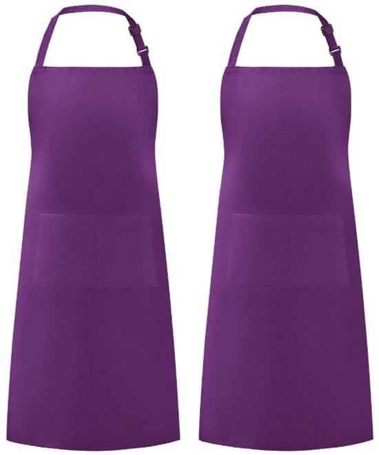 Vedenpitävä keittiö-/grilliessu - Taskuilla - Unisex - Violetti
