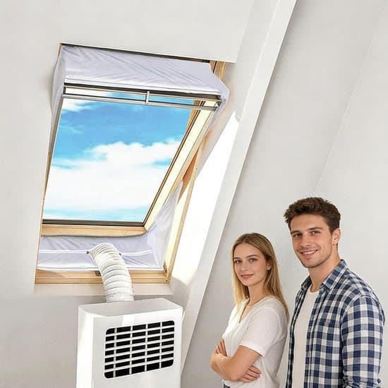 Aircondition Vinduesforseglingssæt - Flytbart Sæt - Rumkøling - Dobbeltdør - 230cm - Grå