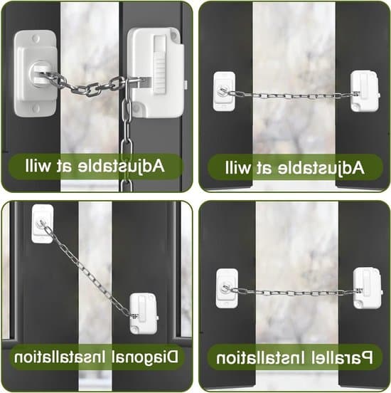 2-pack fönsterbegränsare, dubbellåsande design, barnsäkerhet, vit