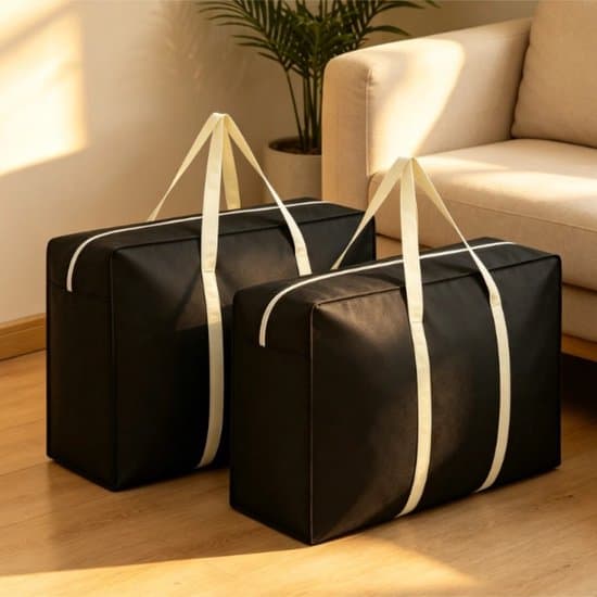 2-pack 70x25x50cm Vattentäta Flytt-/Förvaringsväskor - Blå