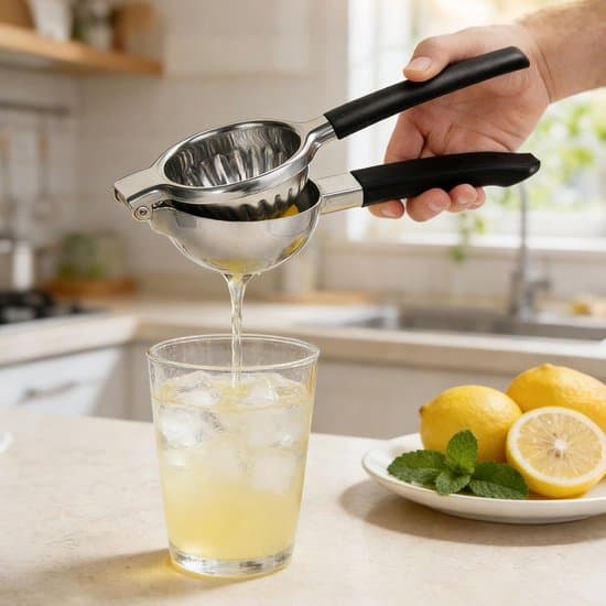 Manuel saftpresser til citron og lime i rustfrit stål med zester - Ergonomisk