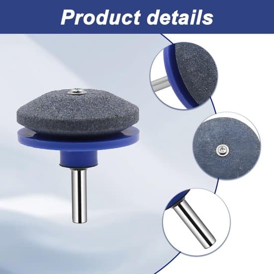 Slipare för slöa gräsklipparblad (blå, 4-pack)