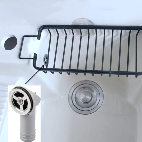 Silver Blommig Design Tvättställ Överflödeshålsskydd