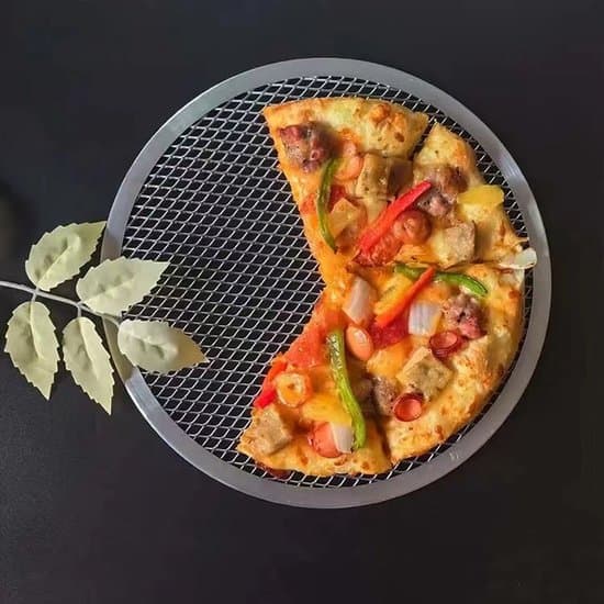 2 Stykker Pizzaskærm 12 Tommer Trådnet Bageplade Køkkengrej Bageforme