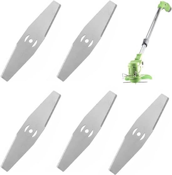 Plæneklipperblade - Stål - 5 blade - Sølv - Størrelse M
