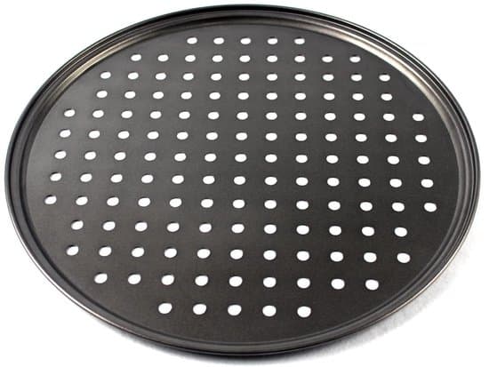 - Perforerad Pizzatallrik 32 cm - Rund - Kolstål