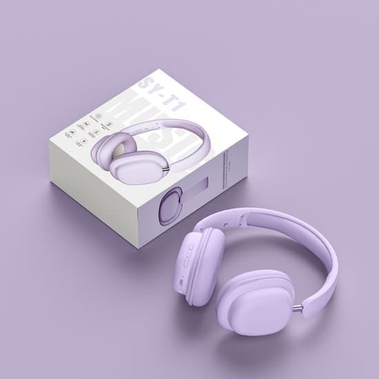 Bluetooth-headset - SY-T1 trådløst gaming-headset - 3D rumlig lyd - Sammenfoldeligt - Lilla