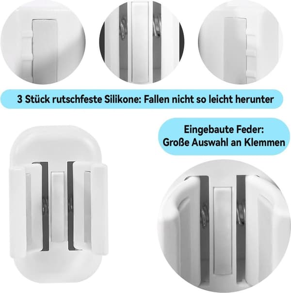 2-pack vattentäta väggmonterade eltandborsthållare (vit)