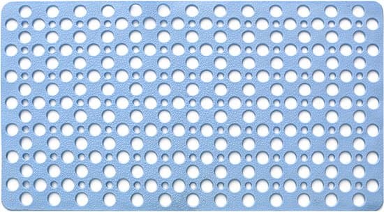 70x38cm Halkfri TPE Duschmatta, Mögelresistent, Sugkoppar, Blå