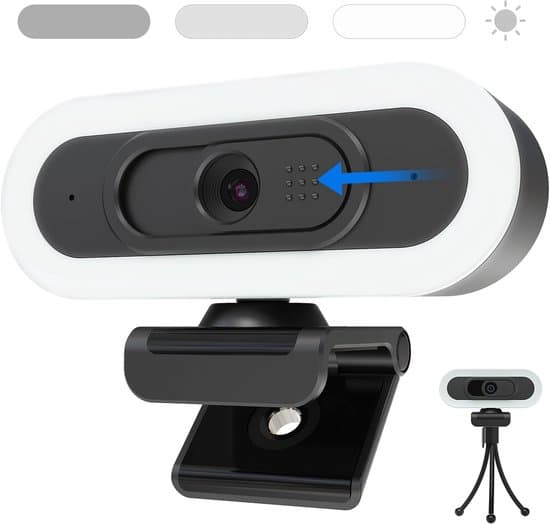 Webcam til PC - Streamingkamera - 4K Kvalitet - Sort - stabil forbindelse