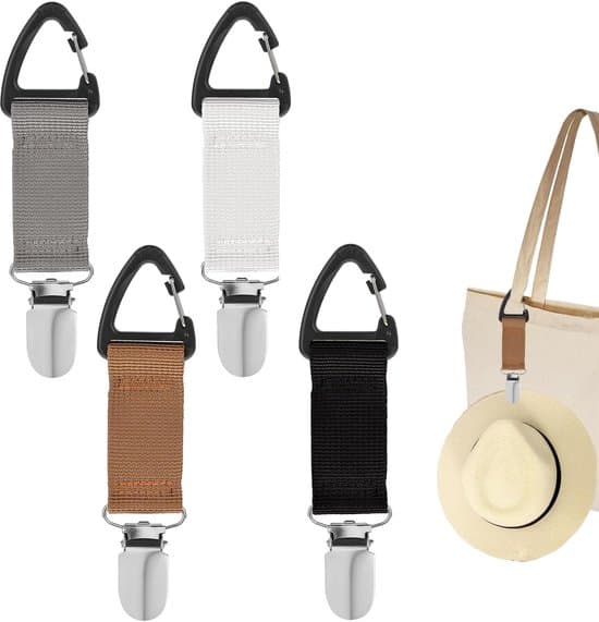 4-pack multifunktionella elastiska resehattar och väskklämmor