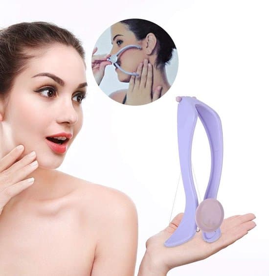 Ansigtsfjernelse - Lilla ansigtsepilator - Tråd-epilator - ABS - Behagelig for kvinder