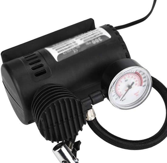 Bärbar luftkompressor - 12V DC - med tryckmätare