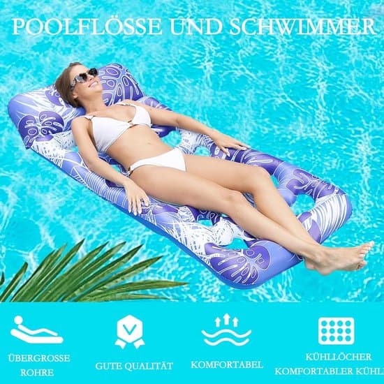 Solarium Pool Seng - Oppustelig Pool Luftmadras - Vand