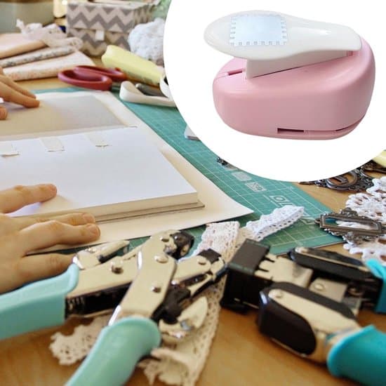 Stämpelformad DIY Scrapbook/Kort Hålslagare - Rosa