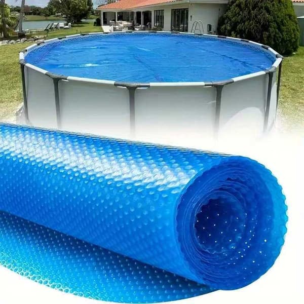Solardug til oppustelige swimmingpools Foldbart vandtæt holdbart boblepoolovertræk med isolering til 8FT pools