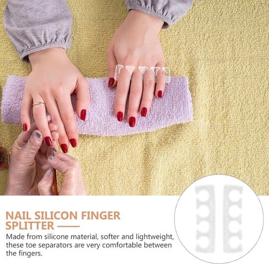 2-delt blød og behagelig tåspreder i silikone til pedicure