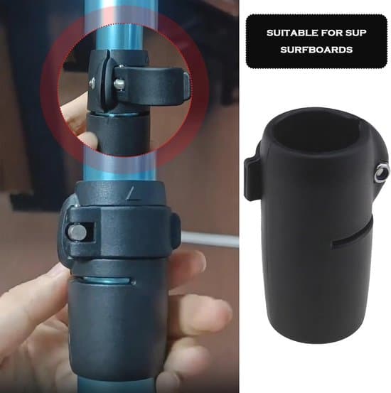 70x33mm Sort Justerbar Quick-Release Klips til Lodrette Paddleboard Stænger