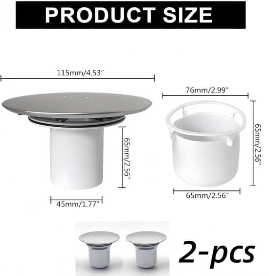 Luktstopp Duschavloppsskydd 2 delar