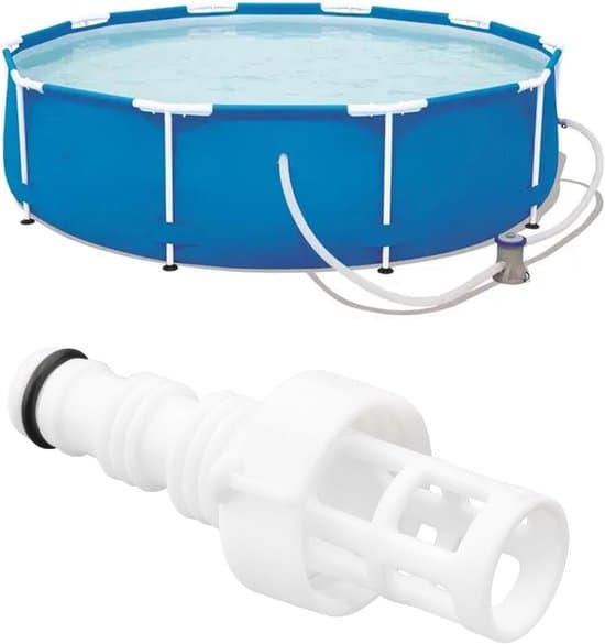 Aftapningsventiladapter - PVC, egnet til INTEX, afløbsanordningsstik