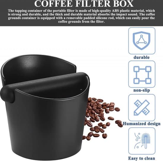 vare - Kaffegrumsbeholder - Kaffemaskine - Kaffemaskinetilbehør - Kaffe - Sort