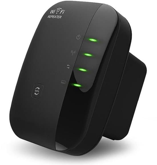 WiFi Signalforstærker Stik, 300Mbps, trådløs repeater, Sort