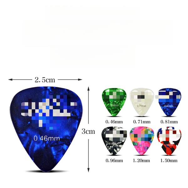 0,96 mm stil 1 plektrum för akustisk gitarr och bas