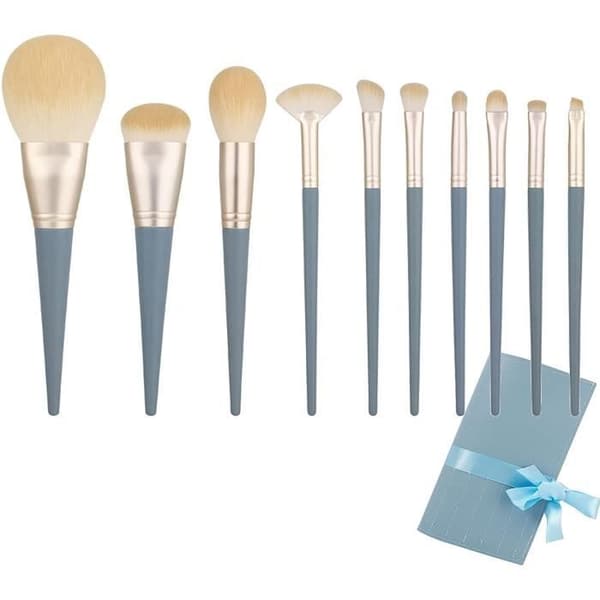 Makeupbørster, makeupbørstesæt, 10-delt makeupbørstesæt, makeupbørstekombination