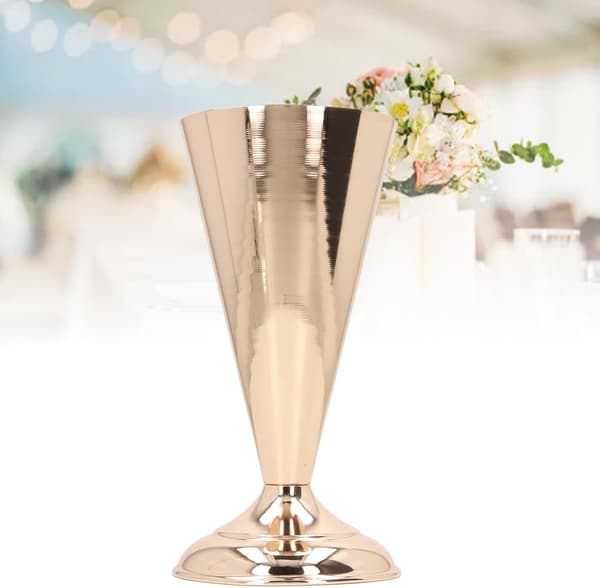 Blomsterställningsprydnad, bröllopsdekoration, guld, 25*12cm