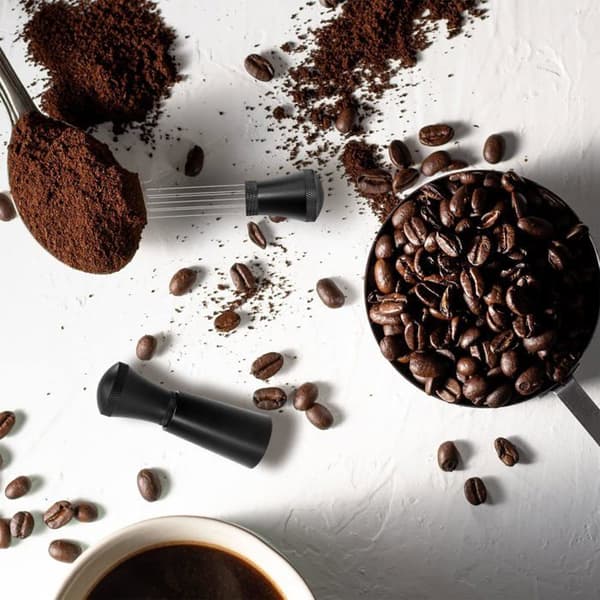 Espresso Tilbehør - Kaffetamper - 7-nåls Espresso Dispenser - Sort Nåledispenser