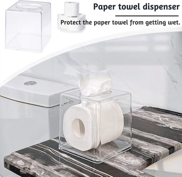 Akrylservietboks, gennemsigtig servietholder