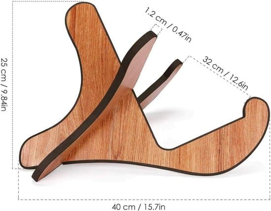 Universal træ-ukulele-stativ til mandoliner, banjoer og violiner - foldbart og bærbart med X-formet design