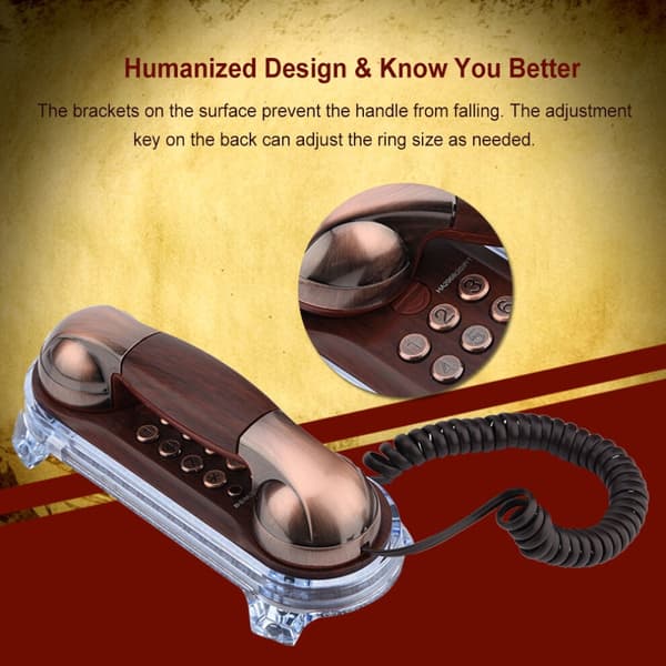 Retro gammaldags väggtelefon