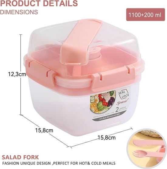 Matlåda - 1.3L - Rosa