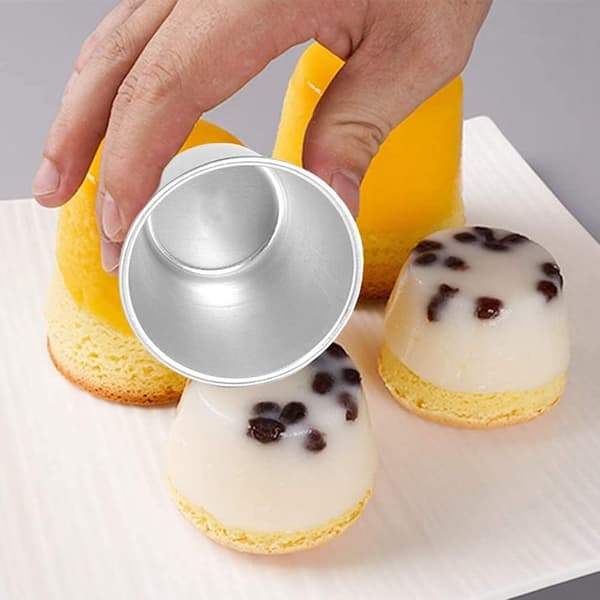 6-delad bakform, pudding dessertkrämform, rund non-stick äggtartsform, bakformskopp