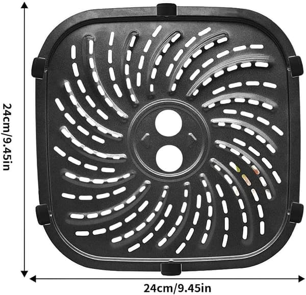 Husholdnings airfryer bageplade, tilbehør i kulstofstål