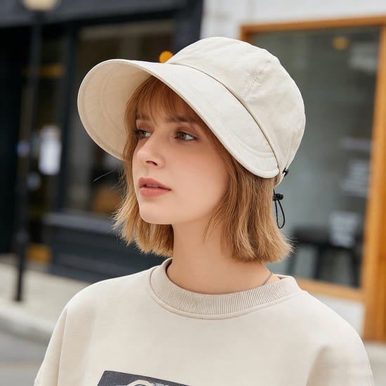 Hat, Dame Solhat, UPF50+, bred skygge, maskekrog