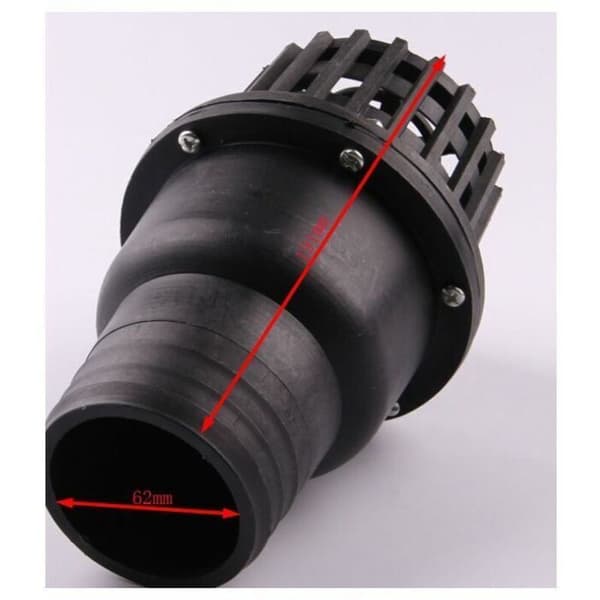Backventil, vattenpumpfotventil, 3-tums plastfotventil, duschhuvud, 75 mm ytterdiameter, 2