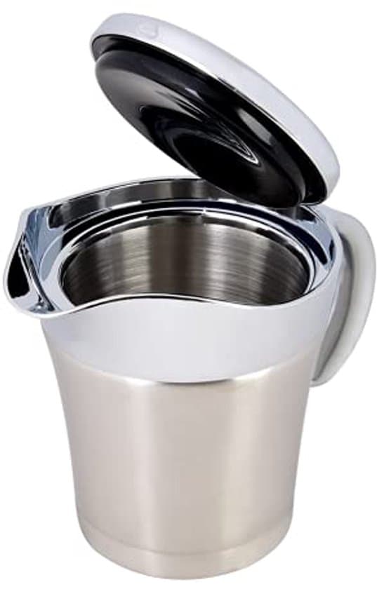 450 ml dobbeltlagsisoleret sovsekande i rustfrit stål med låg - Velegnet til sovs, fløde og væsker.